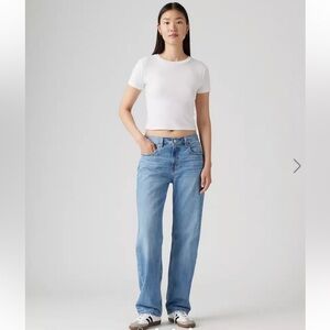 Free shipping! Levi's Low Pro Jeans Straight - Size 26 - Go Ahead Light Indigo